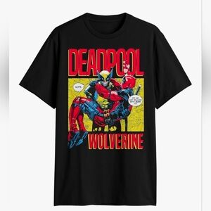 Marvel Deadpool 3 And Wolverine In Black Men's 2XL. New In Plastic